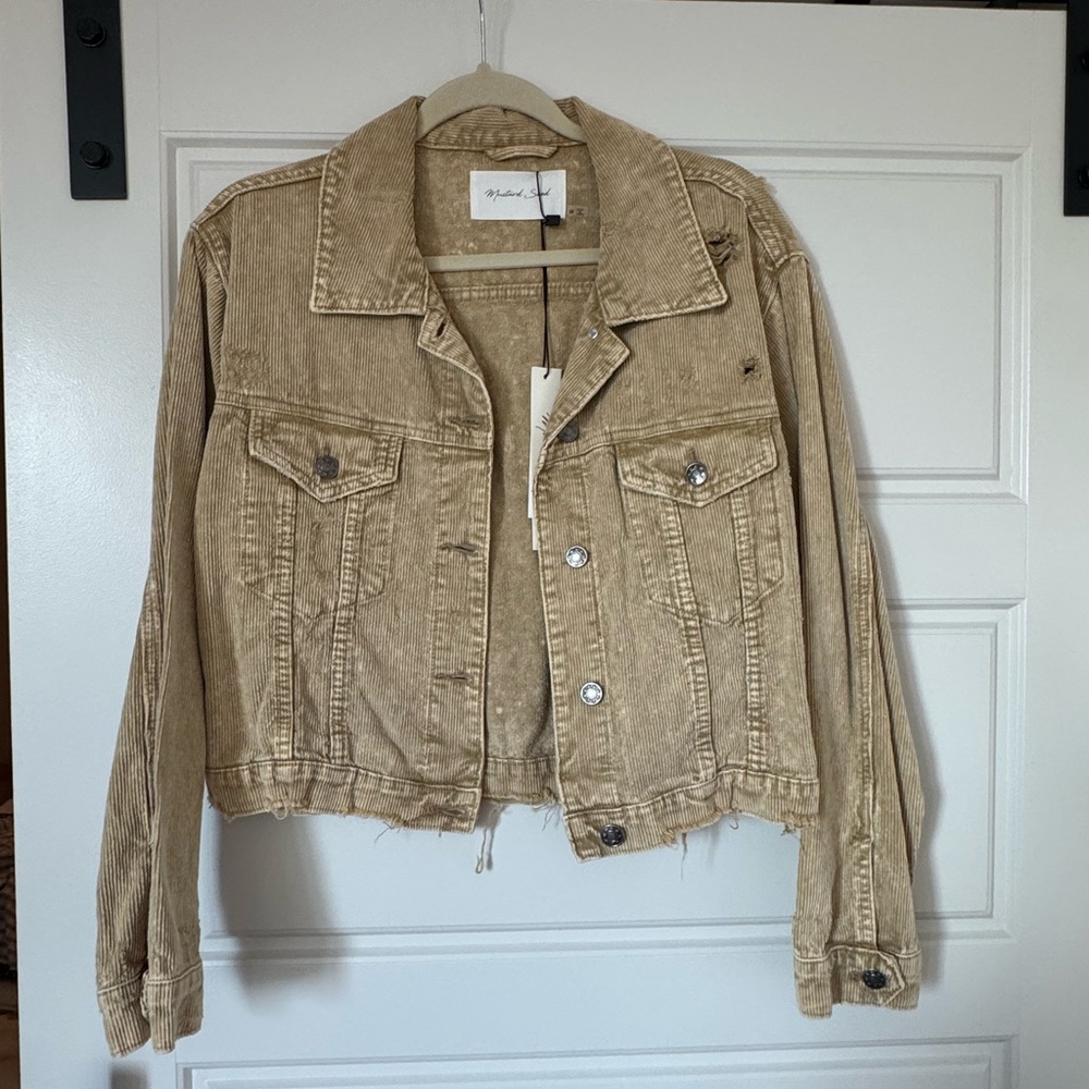 Mustard Seed Tan Corduroy Jacket NWT